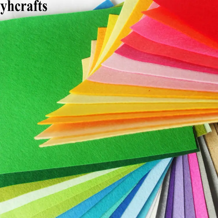 40PCS/LOT.A4 1mm 40 color Felt sheets Non-woven fabric cloth Creativity developing Crafts material Early learning educational | Игрушки и