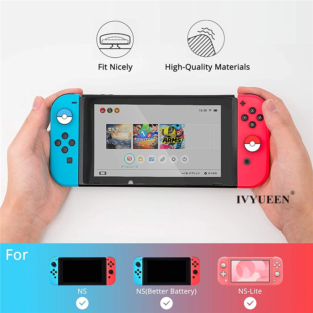 IVYUEEN 100 шт. аналоговые захваты для большого пальца консоли Nintendo Switch NS Lite Joy Con JoyCon