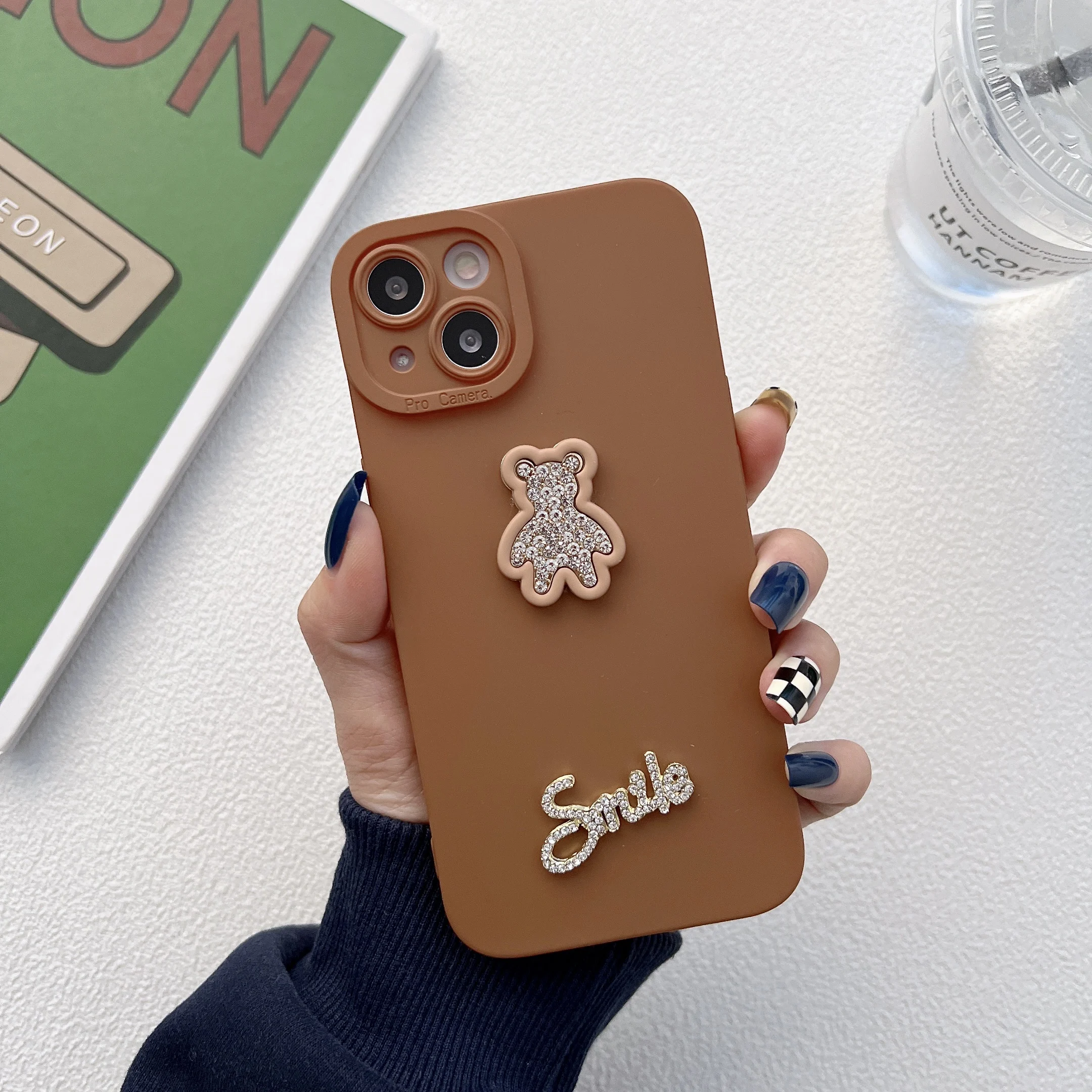 

JWMOVE Apply iPhone13PROMAXsweet Bear 12 mobile phone case xsmax protective case xr anti-fall 11