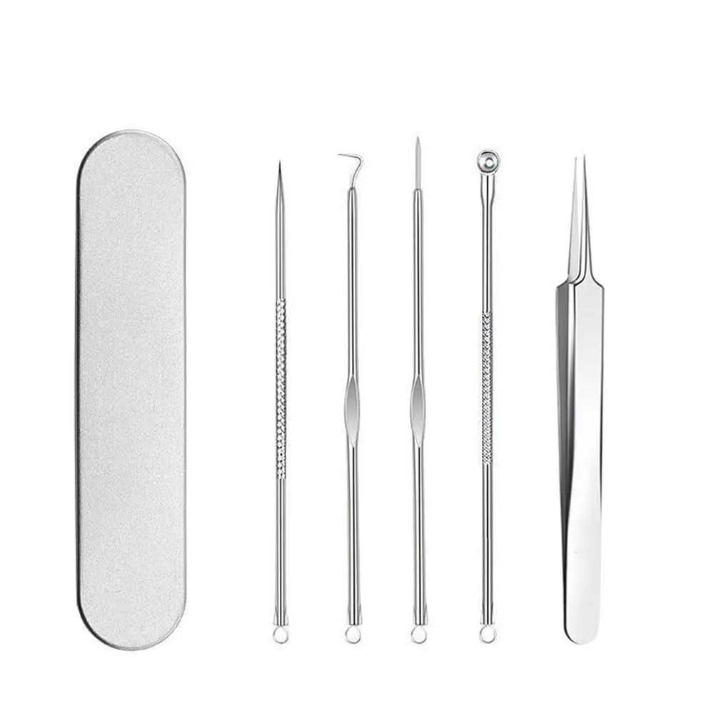 

4 шт. Нержавеющая сталь иглы игла для удаления угрей акне булавки для очищения пор уход за кожей лица DIY экстрактор Красота набор