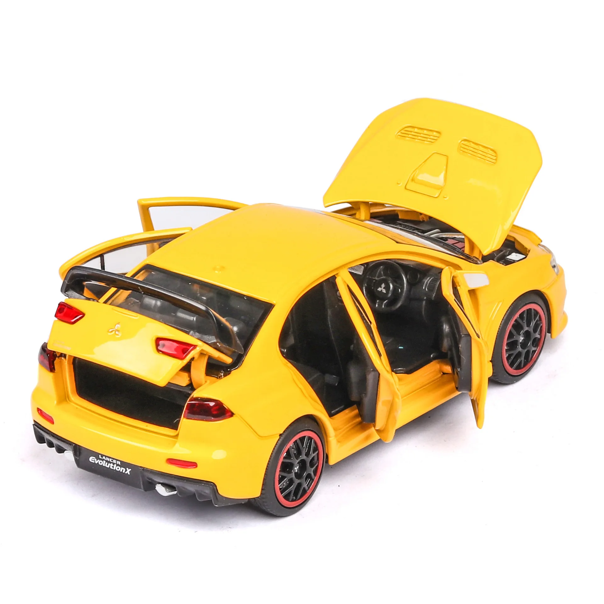 Изысканный 1:32 Mitsubishi Lancer Evo X 10 модель автомобиля из сплава имитация звука и