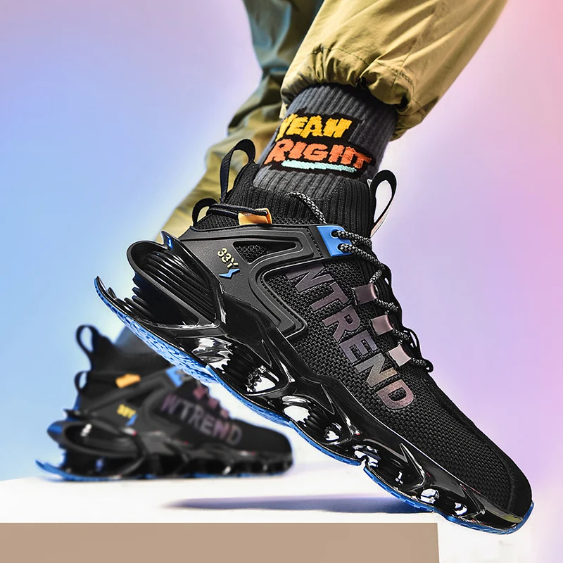 

New Blade Men's Running Shoes Breathable Large Size 46 Mens Sneakers Walking Jogging Sports Casual Shoes Zapatillas De Deporte