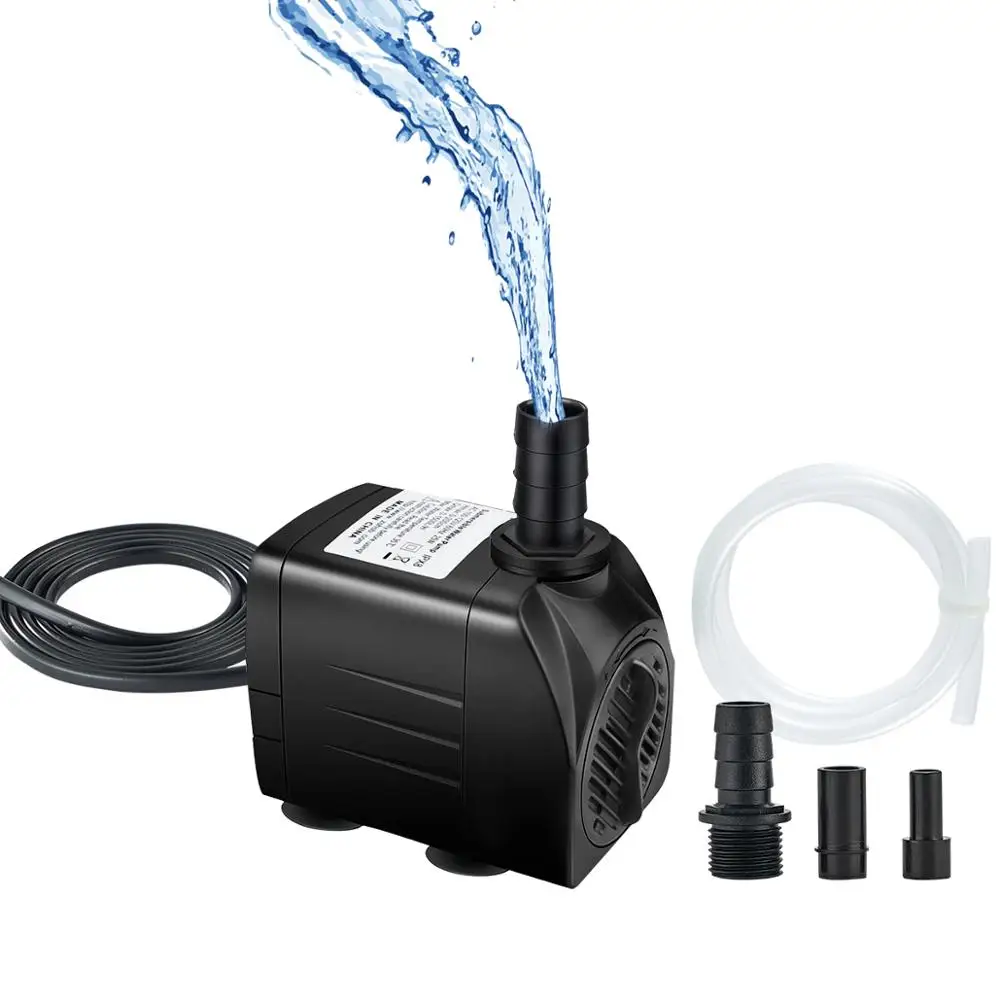 Погружной аквариумный насос небольшой прочный наружный фонтановый для статуи