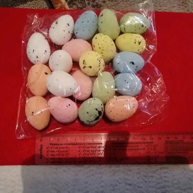 Пасхальные вечерние 20шт 3 см пенное яйцо цветное ПЭ-яйцо домашний сад Пасхальный