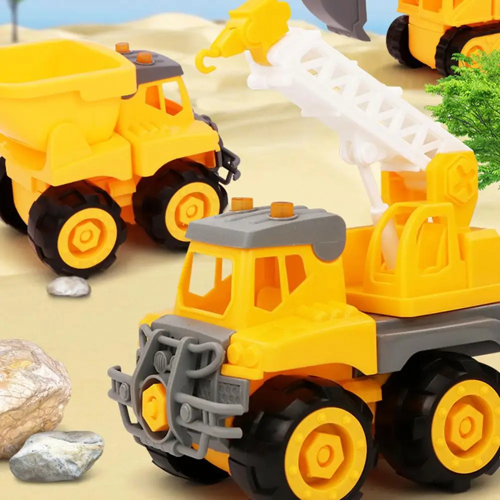 Инженерный грузовик игровой набор сделай сам съемный строительный экскаватор