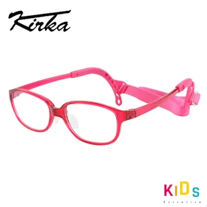 Детская оправа для очков Kirka, синяя оправа для очков по рецепту для мальчиков, с гибким шнурком