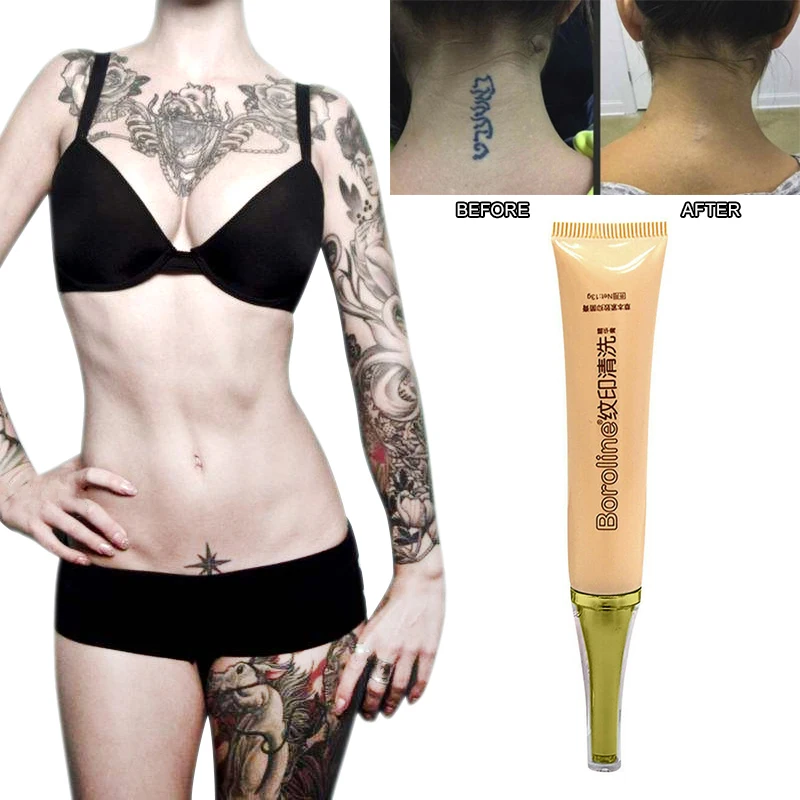 

13ml Permanent Tattoo Removal Cream No Pain Removal Leg Arms Back Body Tattoo Cream Moisturize Skin Tattoos Remover Gel TSLM1