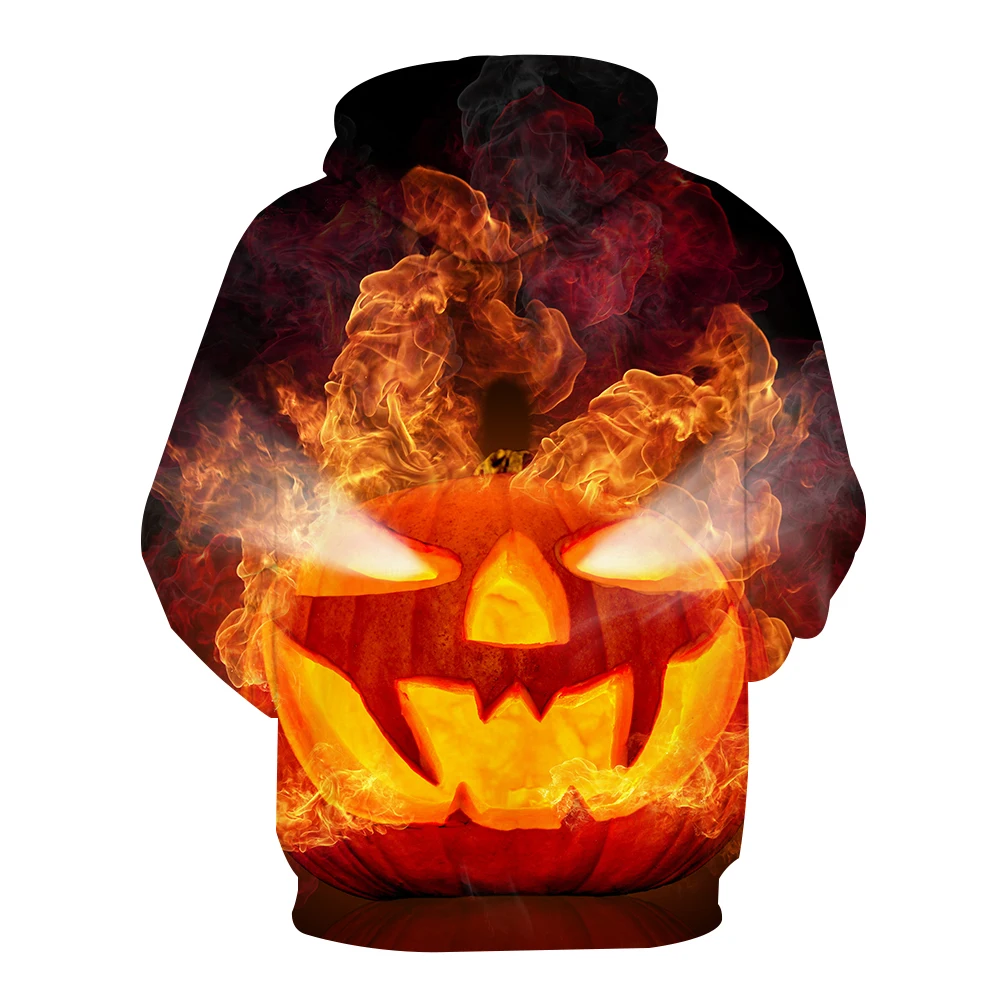 

2020'S New High-Quality Pumpkin Head 3D Printed Casual Hoodie For Men'S Fall Halloween Fashion Sports Hoodie For Street Wear