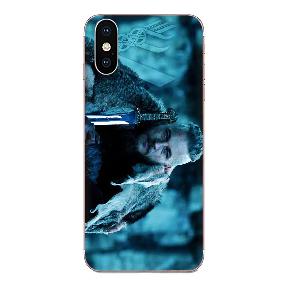 Для Apple iPhone 11 Pro X XS Max XR 4 4s 5 5C 5S SE 6 6S 7 8 Plus Мягкий Кап сериал Викинги красочных