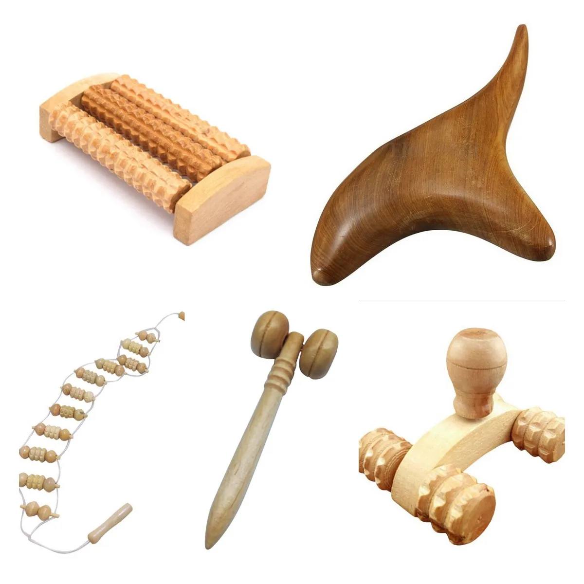 Ролик для массажа автомобиля рефлексологический ролик из массива дерева четыре