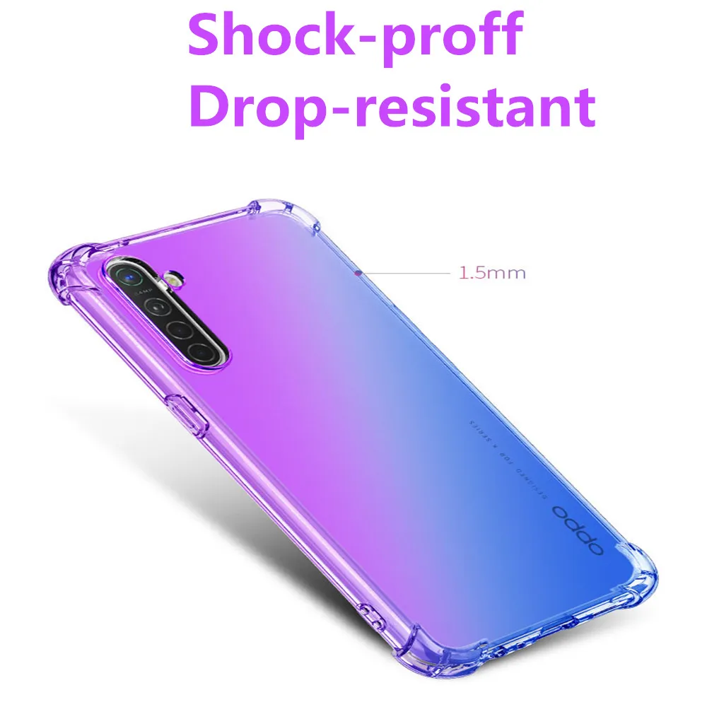 Чехол для OPPO K5 K3 K1 Reno 10x zoom с градиентным цветом задняя крышка Find X2 Pro 3 Ace 2F 2Z 2 Z Capa |