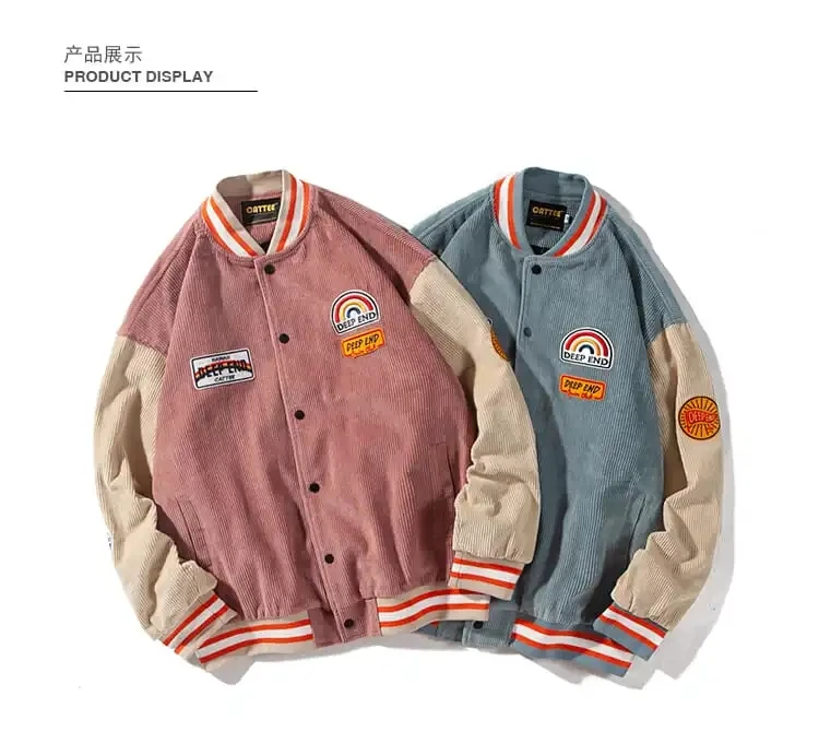 

2021 spring and autumn new loose Japanese Harajuku BF jacket college style baseball uniform mid-length jacket female student ins
