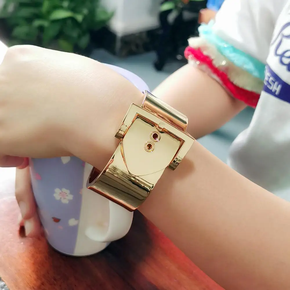 Женский браслет на запястье MANILAI регулируемый из цинкового сплава в стиле панк