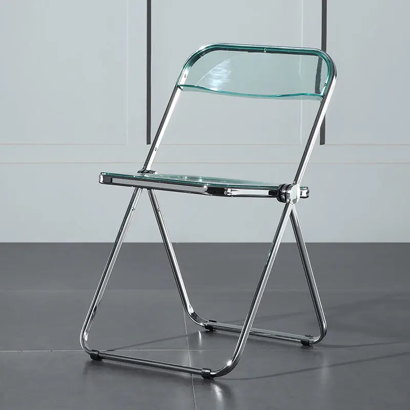

стул Medieval Transparent Folding Chair Chair Integrated Ins Net Red Acrylic Nordic Dining Chair Home Furniture Dropshipping