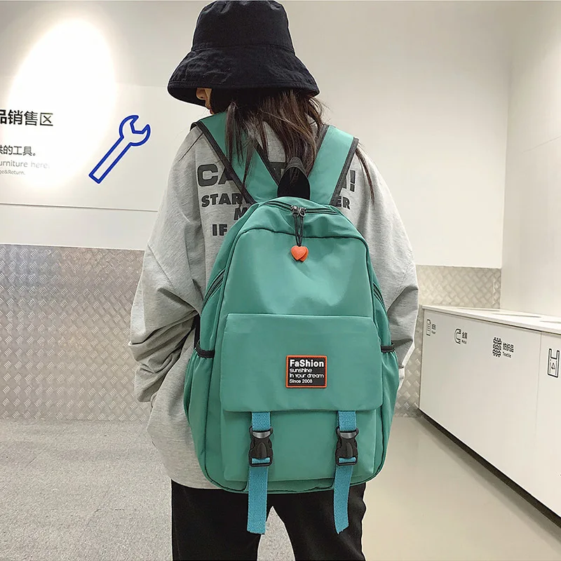 Новый тренд женский рюкзак модный холщовый новая школьная сумка для