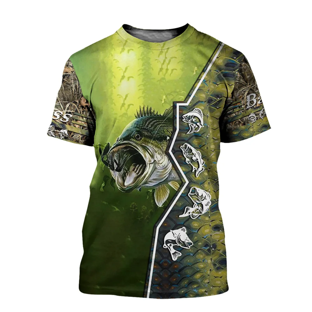 

2021 Summer Hipster Men T-shirt Love Fishing 3D Full Printed Harajuku Casual Tee Shirt Unisex Short Sleeve Tops T0217