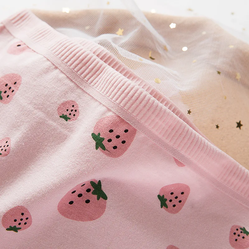 

3Pcs Women Briefs Cute Strawberry Panties Girls Cotton Cute Underwear Lingerie Fashion Underpants Intimates Size M-XXL