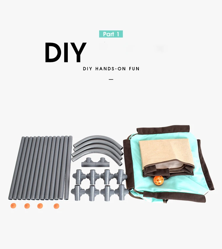 

Cat Plush Bed DIY Explore House Waterproof Multi-funtion Pet Cat Nest for Sleep Play Tent PVC Eco-friendly Toy Pet Furniture