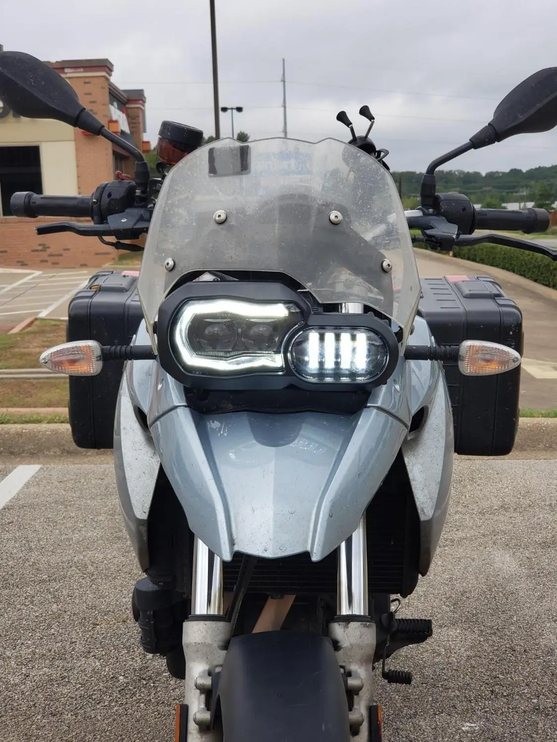 F800GS светодиодный головной светильник E-mark Утвержденная глава для BMW F650GS F700GS ADV F800R