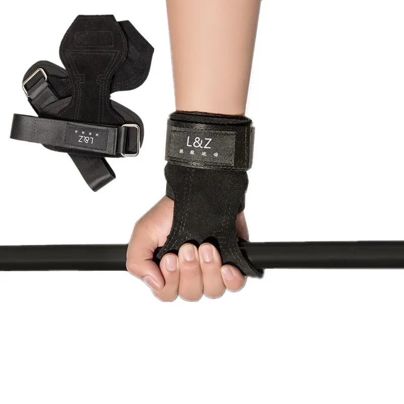 перчатки для спортзала кроссфит Перчатки тренировки в спортзале кожаные ладони