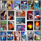 Yzfq металлическая баскетбольная доска, винтажное Спортивное украшение, табличка, постер, настенная панель, тренажерный зал, ресторан, искусство, винтажный домашний декор, DU-7459B