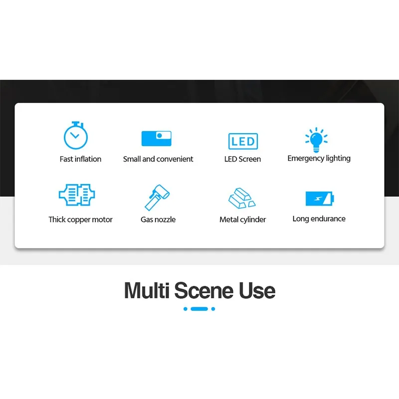 値段 150PSI車のタイヤインフレータled照明タイヤインフレータブルポンプ車用ホイール自転車タイヤ電気