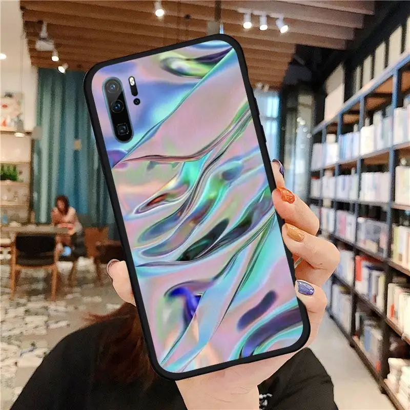 

Reflective cool trend Phone Case For Huawei honor Mate P 9 10 20 30 40 Pro 10i 7 8 a x Lite nova 5t Soft silicone funda