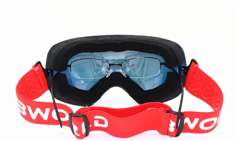 Лыжные очки, двухслойные, незапотевающие, цвет светильник ассортименте от AliExpress WW