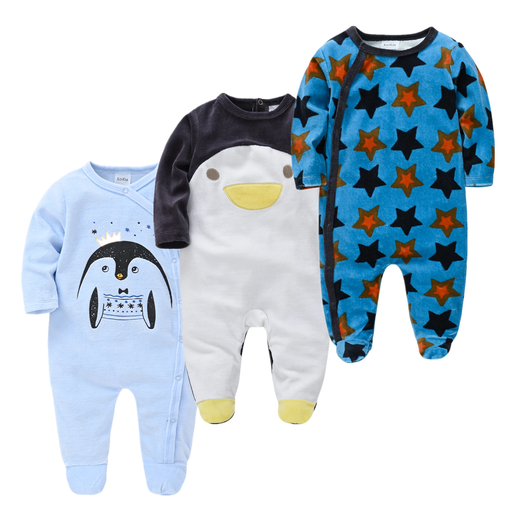 

Toddler Boys Pajamas Sleepsuits Fleece Infant Baby Warm Velvet Pyjamas Catoon Bear Sleepwear Boys Home Suit Winter Fall Spring