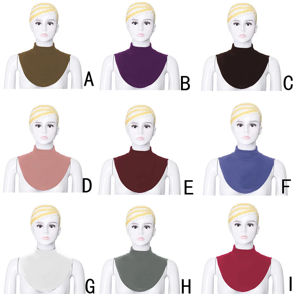 Женская и взрослая рубашка со съемным отворотом женская мусульманская водолазка