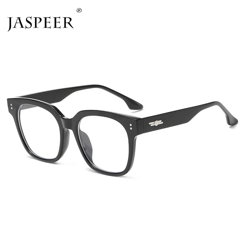 

JASPEER Classic Anti-Blue Light Glasses Frame Brand Designer Fashion Round Optical Frames Optical Computer Eyewear