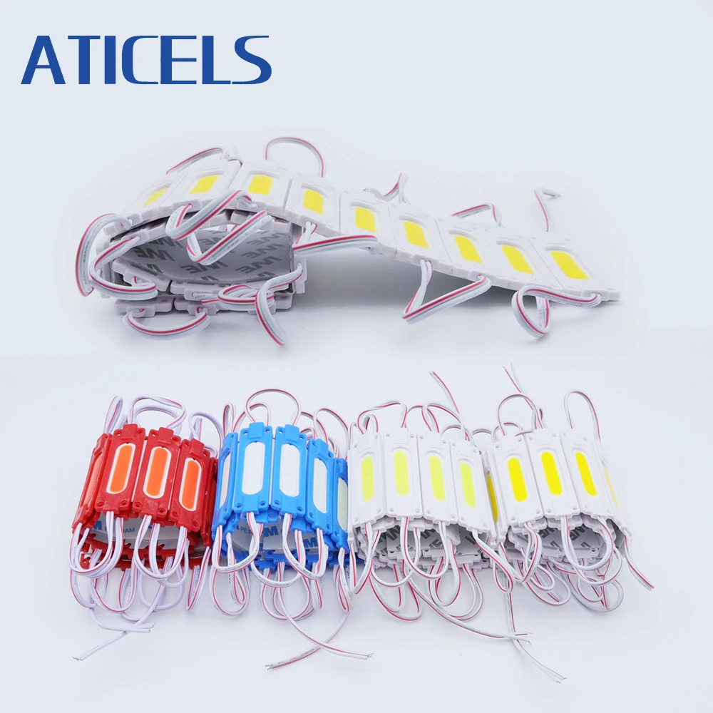 100PCS 12V Светодиодный Модуль светильник s 1 5 W COB супер яркий светодиодный модули для