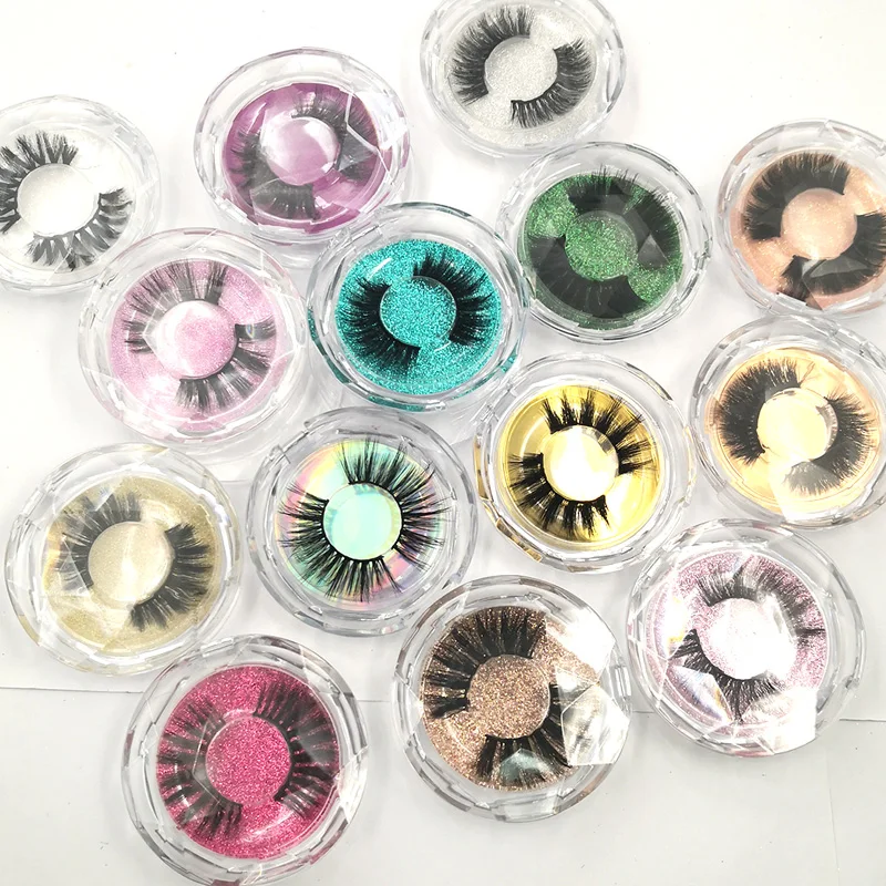 1 пара 3D норковых ресниц натуральные длинные накладные ресницы круглая коробка 3