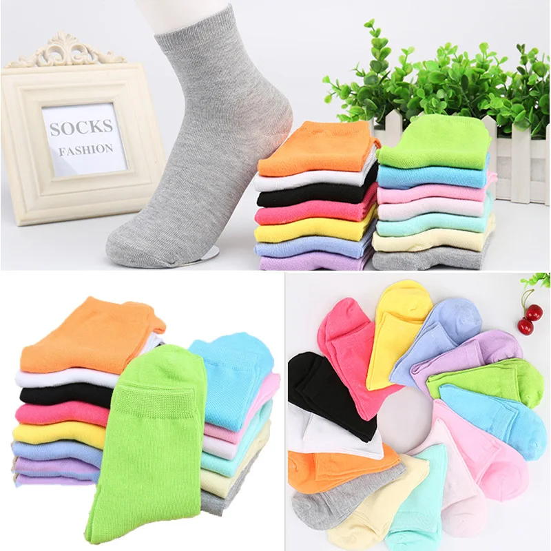 

2/3/4/5pairs Casual Kawaii Animals Cartoon Tube Socks Cotton Long Socks Women Female Ladies Funny Socks Novelty Short Ankle