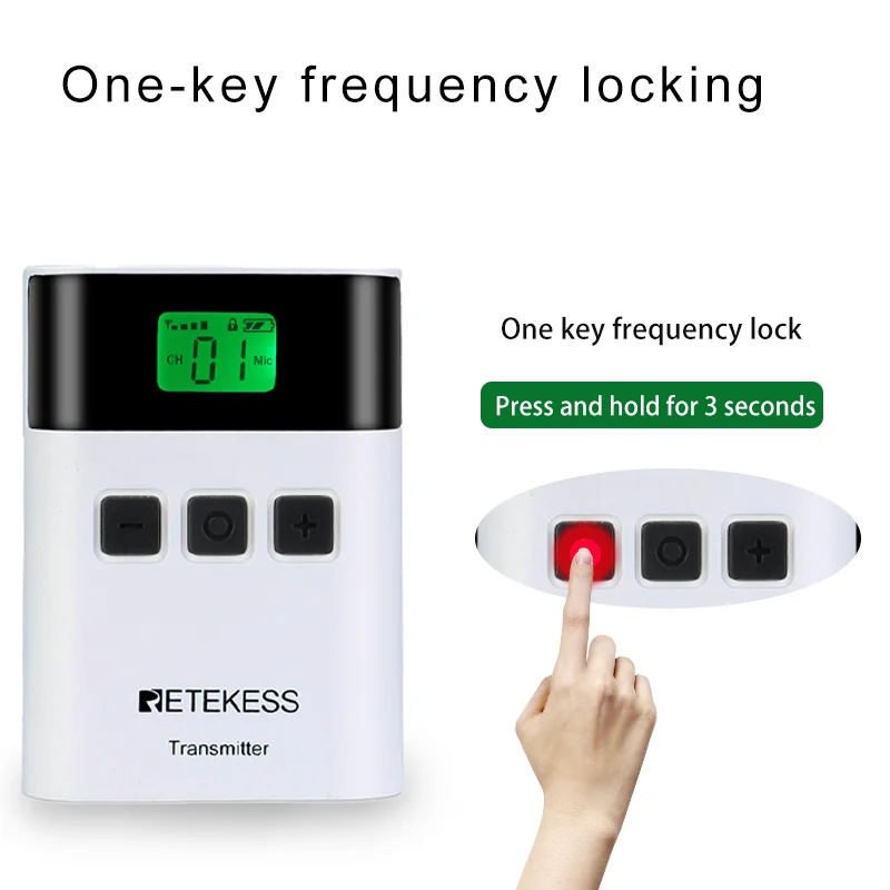 RETEKESS TT122 Wireless Tour Guide System 1 Transmitter+ 5 Receivers for Church Factory Training Goverment Meeting | Электроника