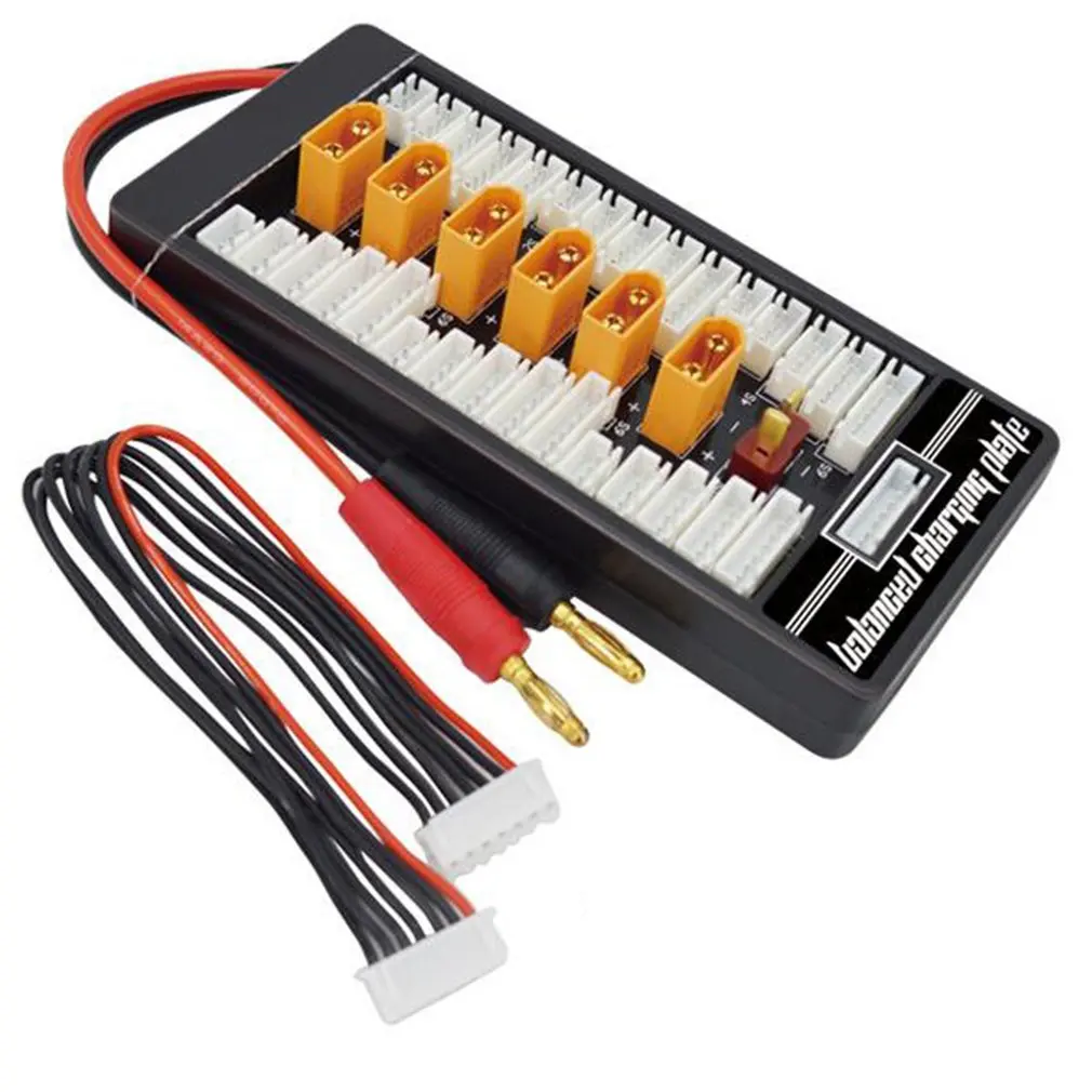 HotRc XT60 2S-6S Plug Lipo Battery Parallel Charging Board для RC IMAX B6 Charger Car Drone Balance Charge Part 2019 | Игрушки и