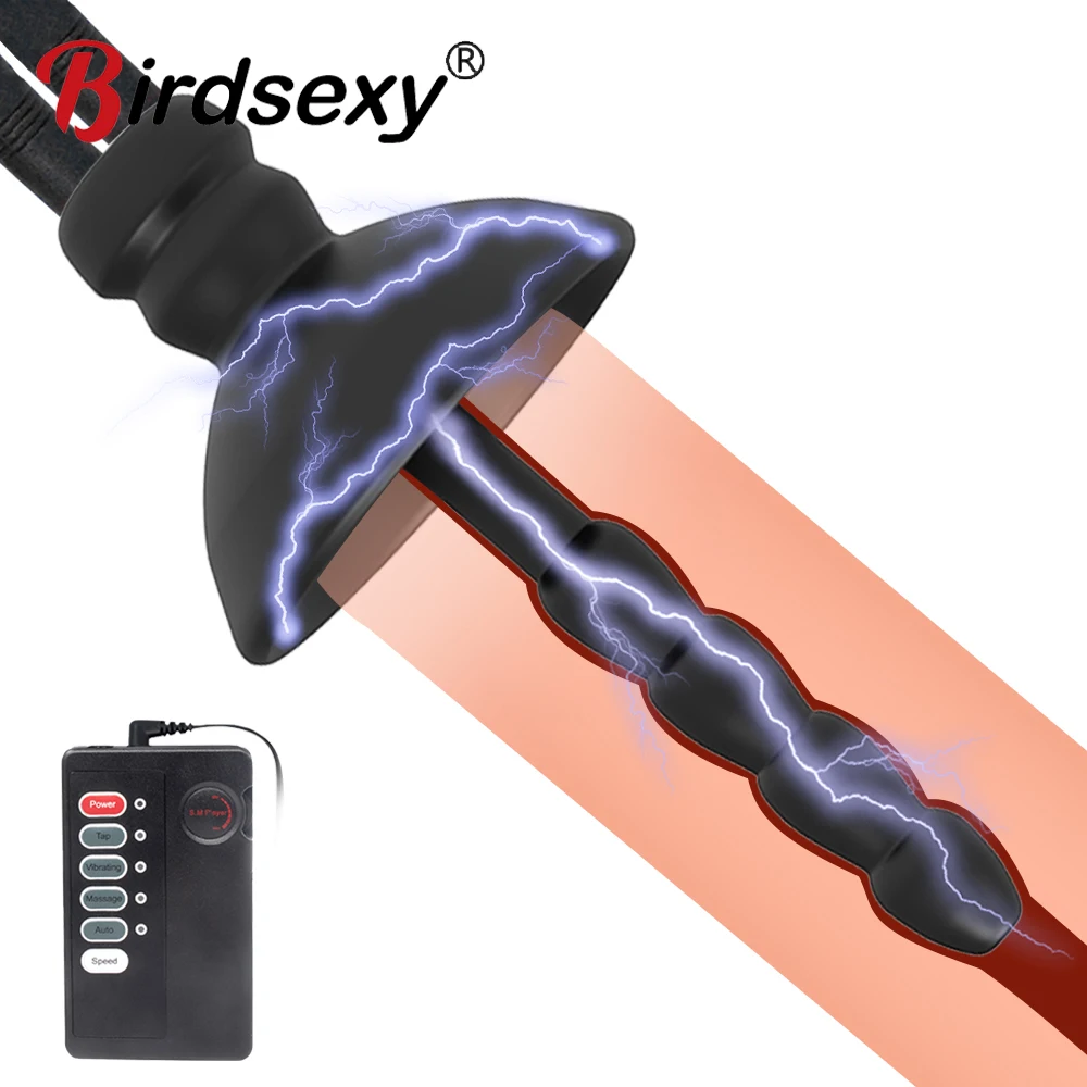 Urethra Masturbation Penis Plug Vibrator for Men Expansion Stimulator Massager Electro Shock For Adults | Красота и здоровье