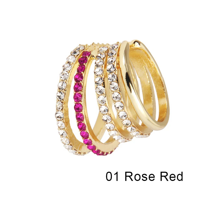 

Multi-Layer Hollow Out Ear Clip 2021 Alloy Pearl Rhinestone No Pierceds Green Red Golden Blue Womens Fashion Jewelry Earrings