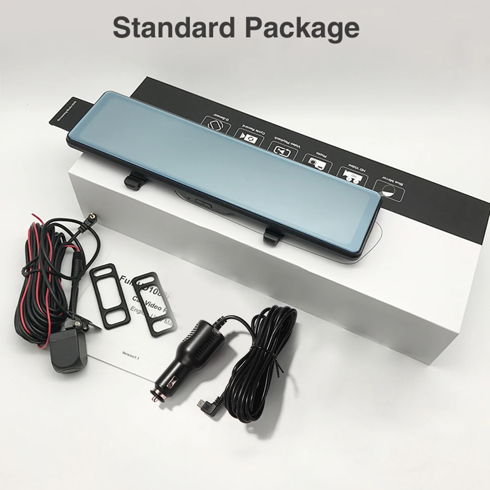 

WiFi Rearview Mirror Dash Camera Night Vision Car DVR HD Low Light Night Vision Loop Recording Video Recorder
