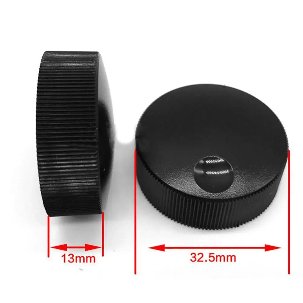 Ручка регулировки громкости для потенциометра 6 мм черная матовая 32x13 1/5