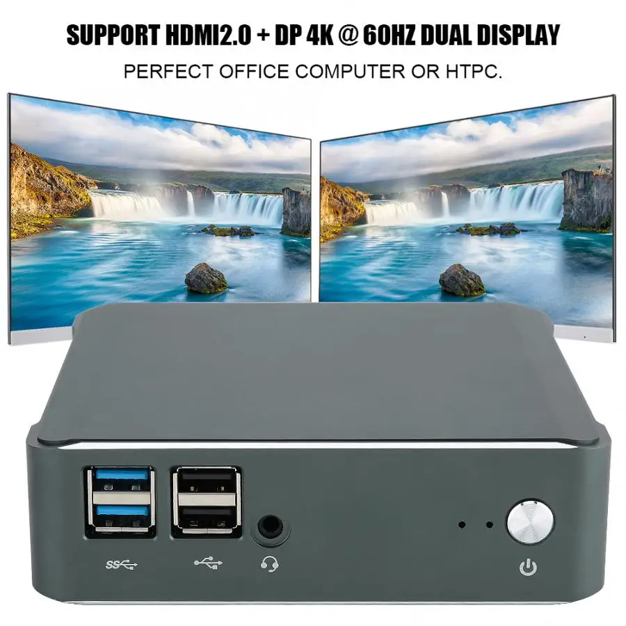 Четырехъядерный мини-ПК Встроенный для Intel i5 8265U cpu 4K DP 8GB ram + 128GB SSD (100-240 V) |