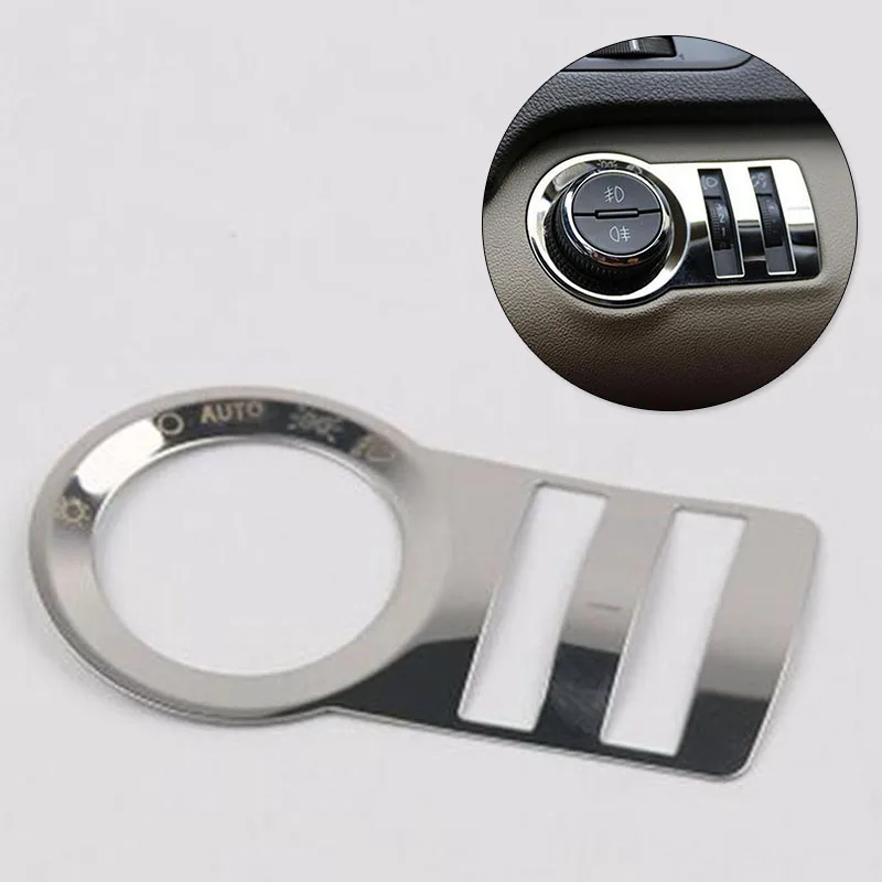 

Accessory Car Headlight Switch Trim Replacement Stainless Steel Protector