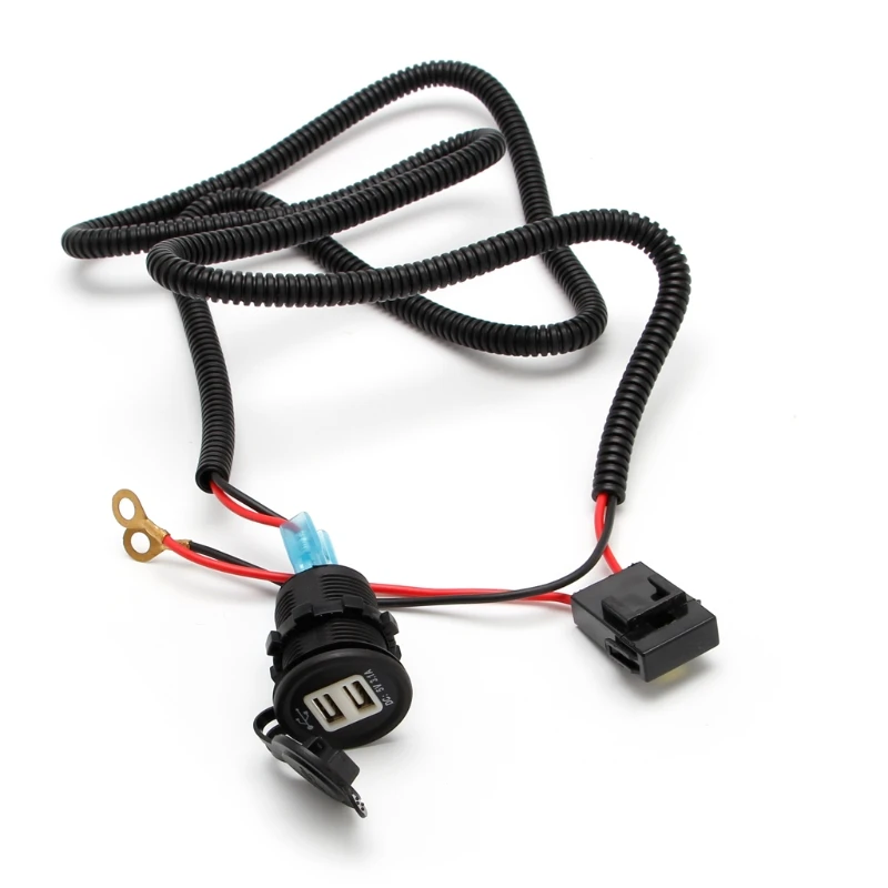 Синий светодиодный 5V 3.1A в машину с USB туманный распылитель Зарядное устройство со