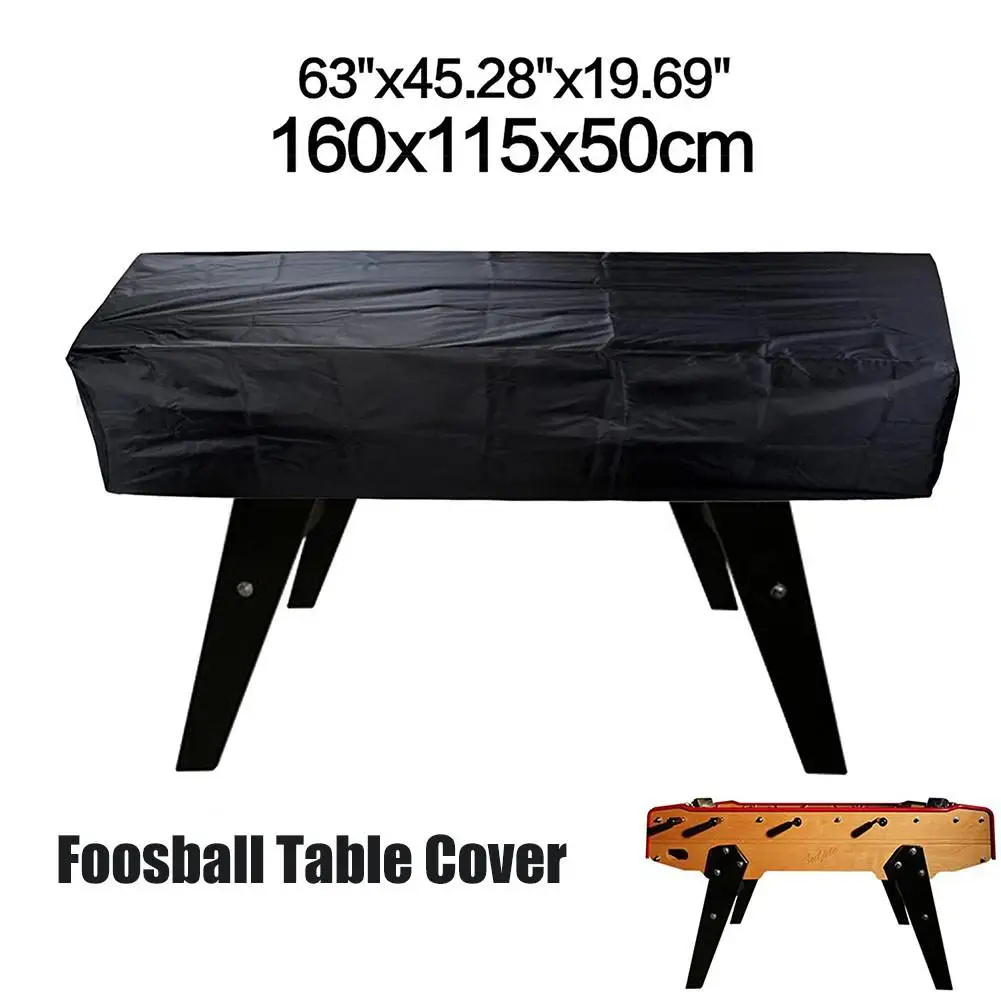 

Table Football Table Cover Outdoor Waterproof Dustproof Rectangular Courtyard Coffee Chair Football Cover High Elasticity Black