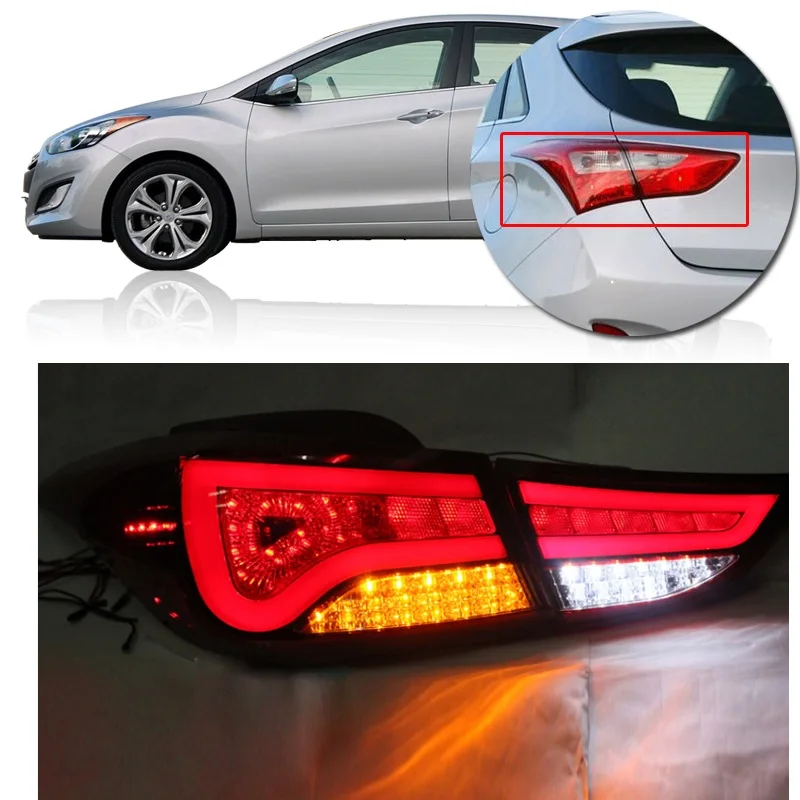 CAPQX 1 пара светодиодный задний фонарь светильник для Hyundai Elantra 2010 новинка 2015 Tuscon