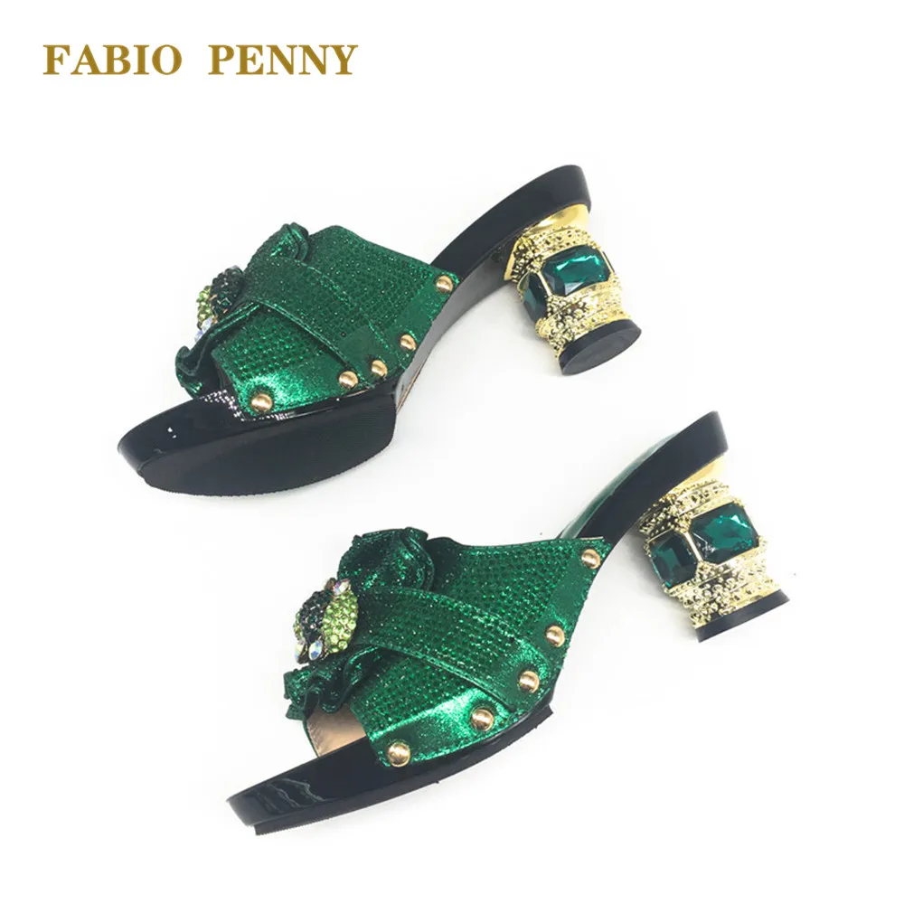 FABIO PENNY высокие каблуки для женщин большие блестящие бриллиантовые женские