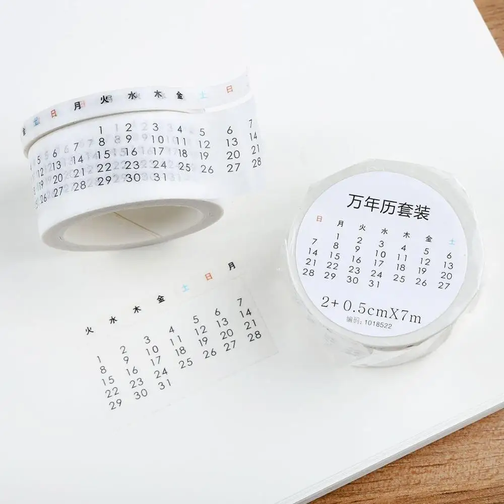 Креативный ежемесячный недельный календарь васи лента планировщик Сделай Сам