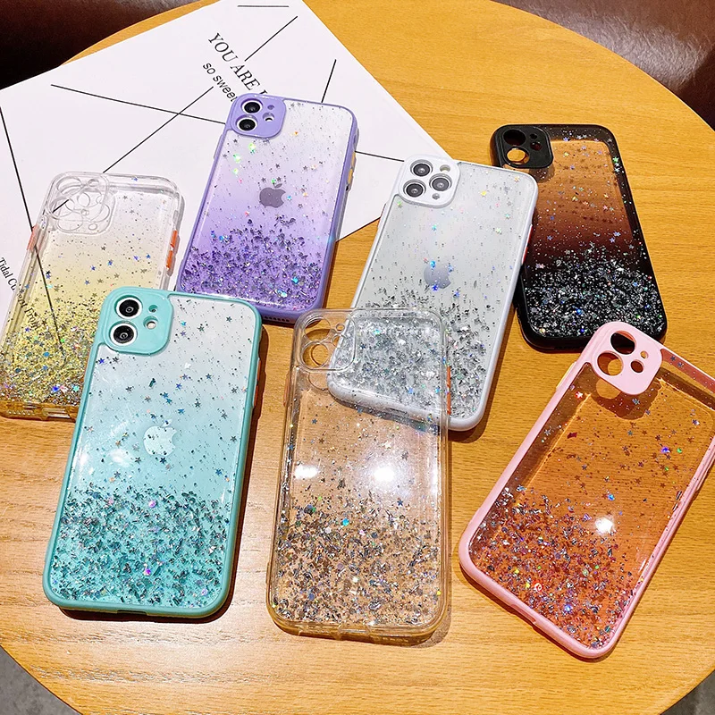 

Luxury Glitter Case For OPPO Realme 5 C12 C11 C15 C20 A8 A31 A9 A5 2020 A93 A11 F17 Pro Reno 4F A94 F9 A7X Cases Soft TPU Cover