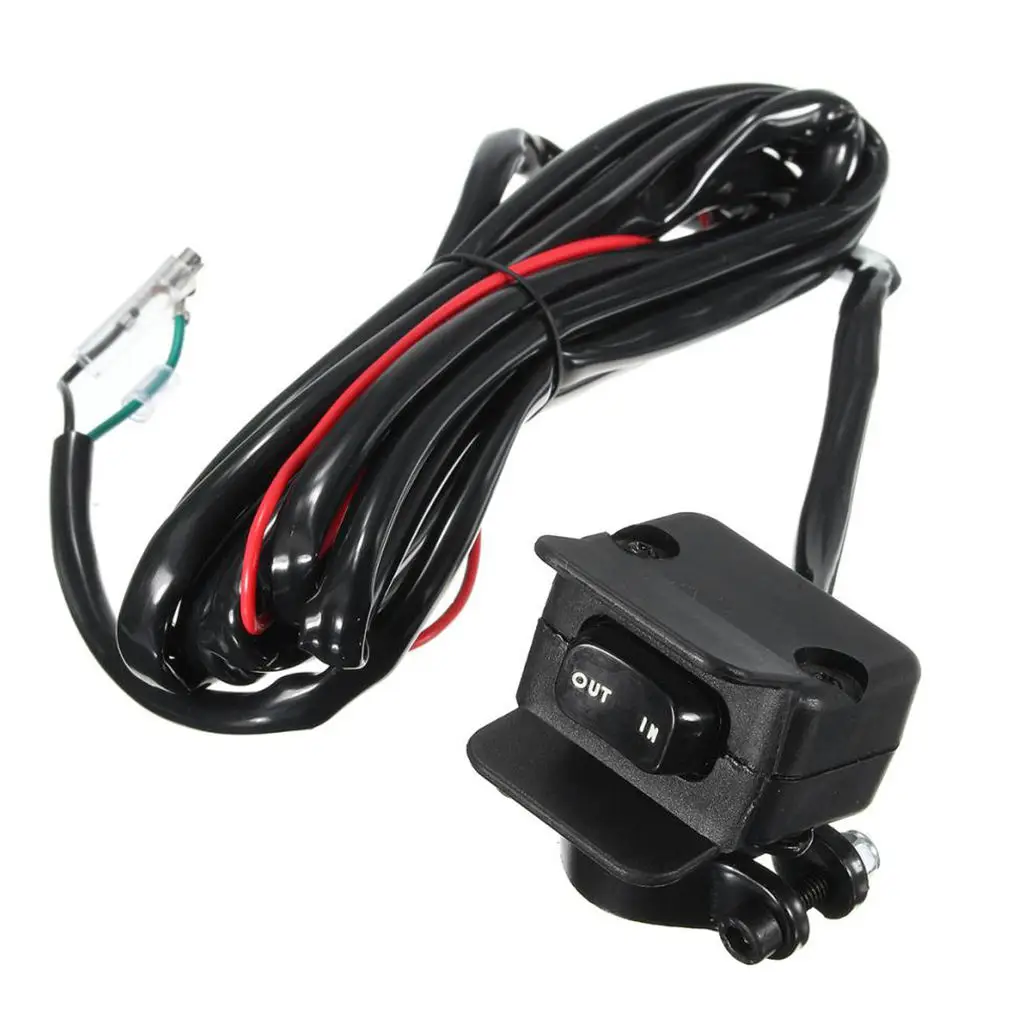 

3 Meters Black Winch Handlebar Switch Control Fit for Motorcycle ATV/UTV