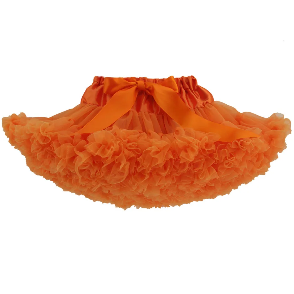 

Orange Baby Girls Tutu Skirt Fluffy Children Ballet Kids Pettiskirt Baby Girl Skirts Princess Tulle Party Dance Skirts